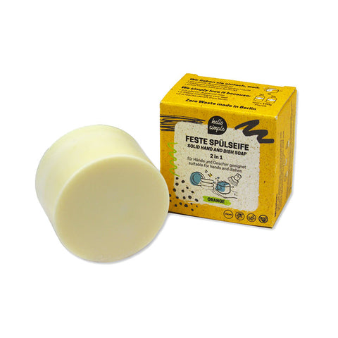 Image of HELLO SIMPLE Reise-Geschirrspülset (Seife + Topfbürste)