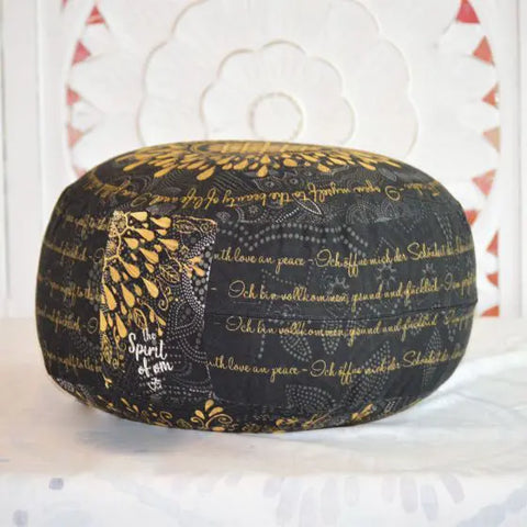 Image of THE SPIRIT OF OM® Meditationskissen (rund) / NIGHT GOLD