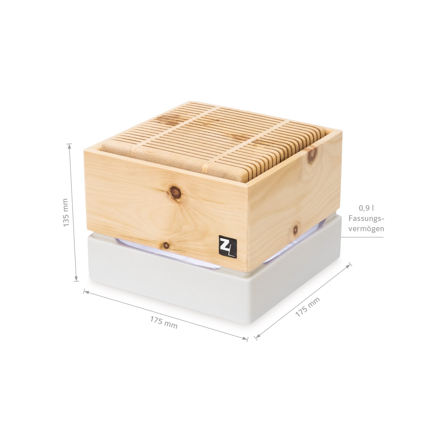 ZIRBENLÜFTER® Natürlicher Luftreiniger CUBE ll mini (20m2)