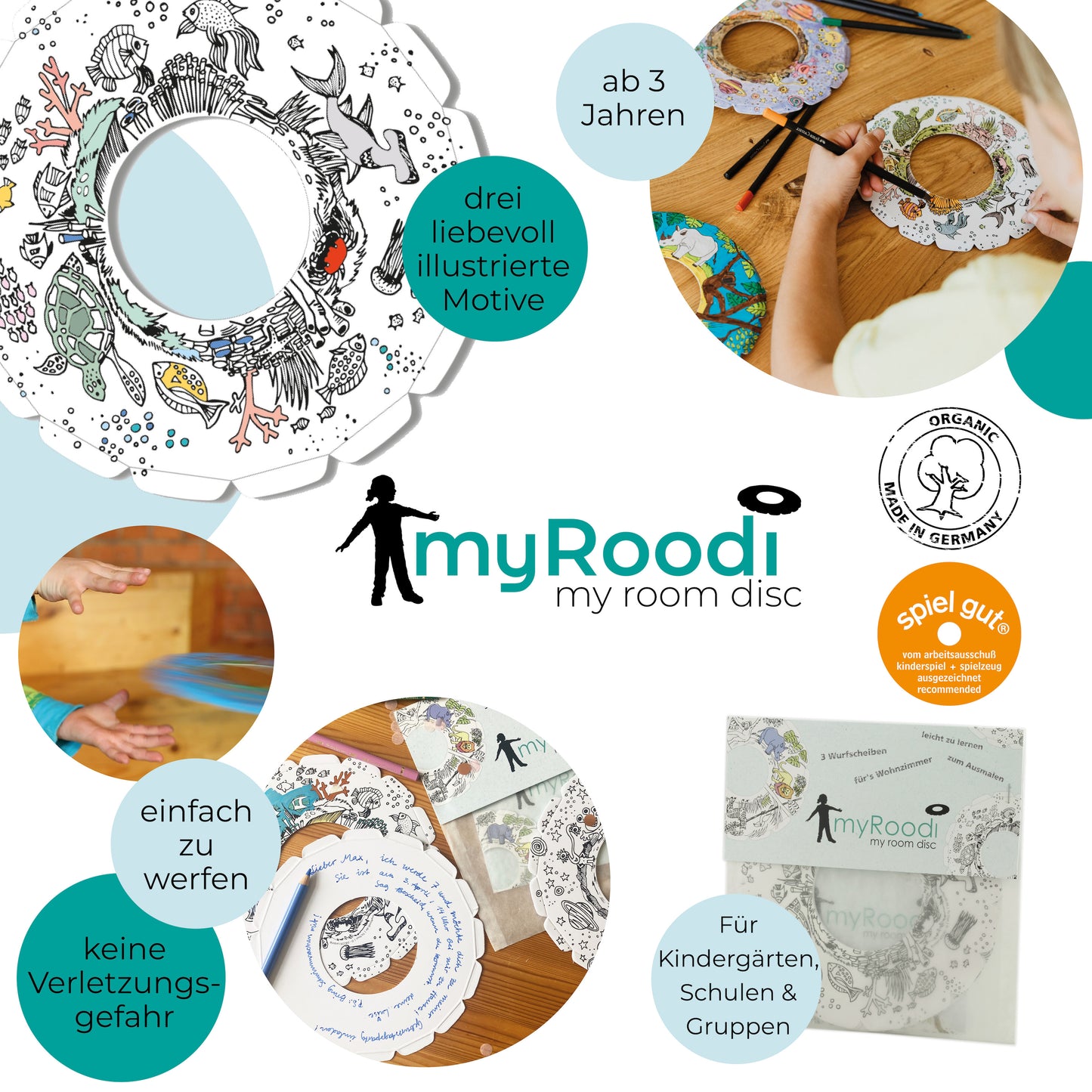 TICTOYS - MY ROODI Indoor Wurfscheiben Gruppen-Set (30er)