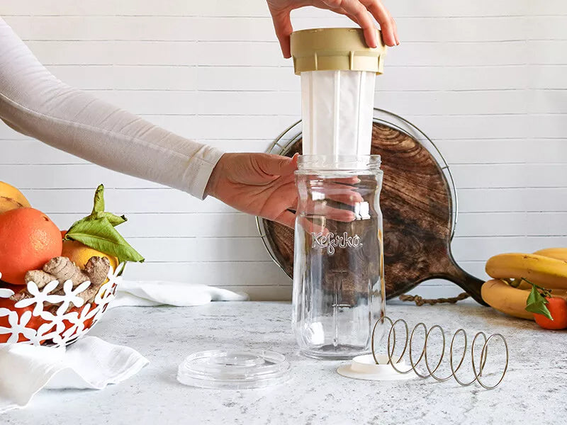 KEFIRKO DIY Cheese Maker + Kefir KIT (2x1.4L) inkl. Zutaten