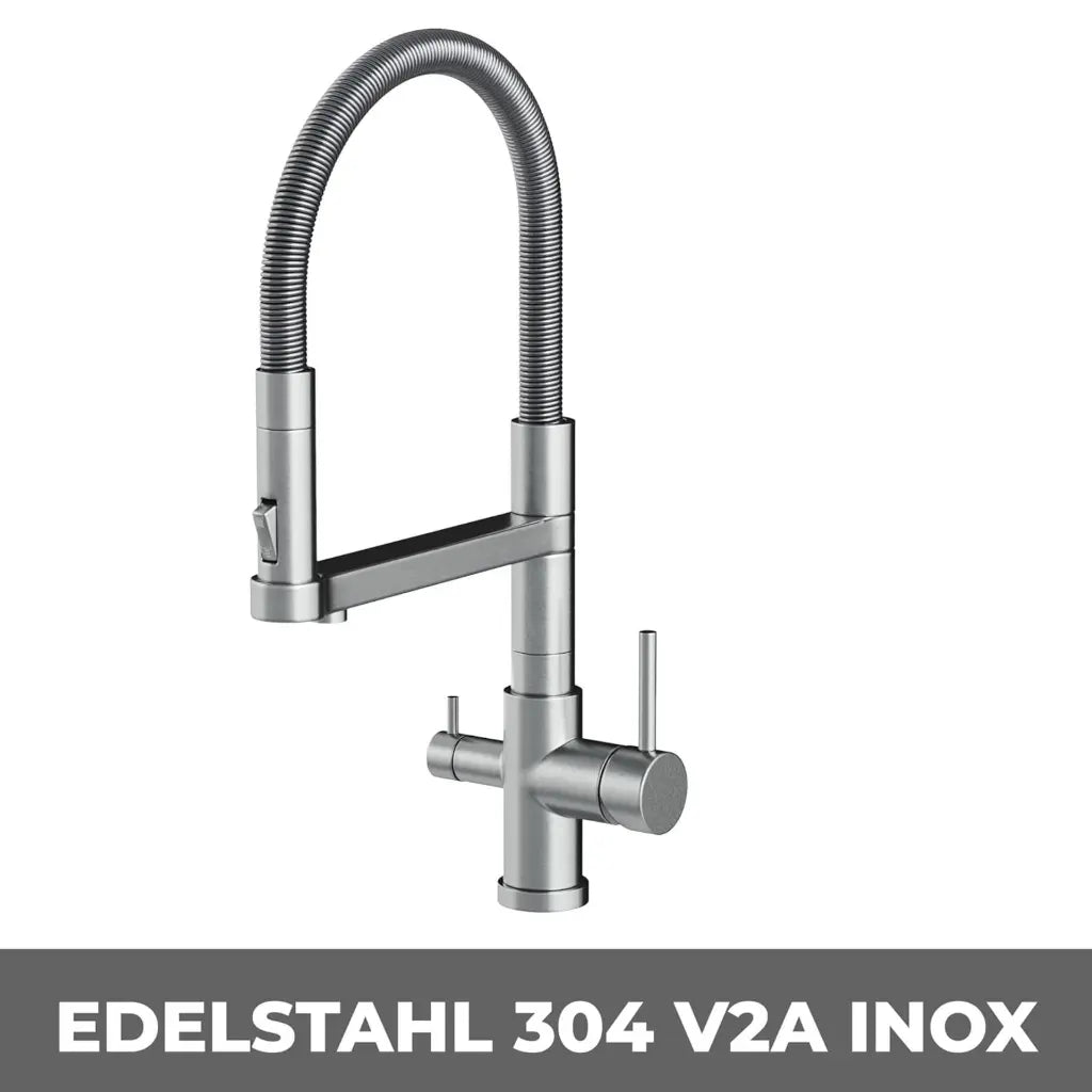 STATEMENT  3-Wege Armatur mit Brause (Edelstahl)