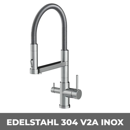 STATEMENT  3-Wege Armatur mit Brause (Edelstahl)