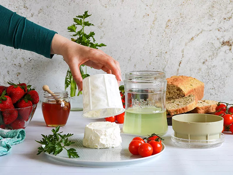KEFIRKO DIY Cheese Maker + Kefir DUO (2x9dl) / Diverse Farben