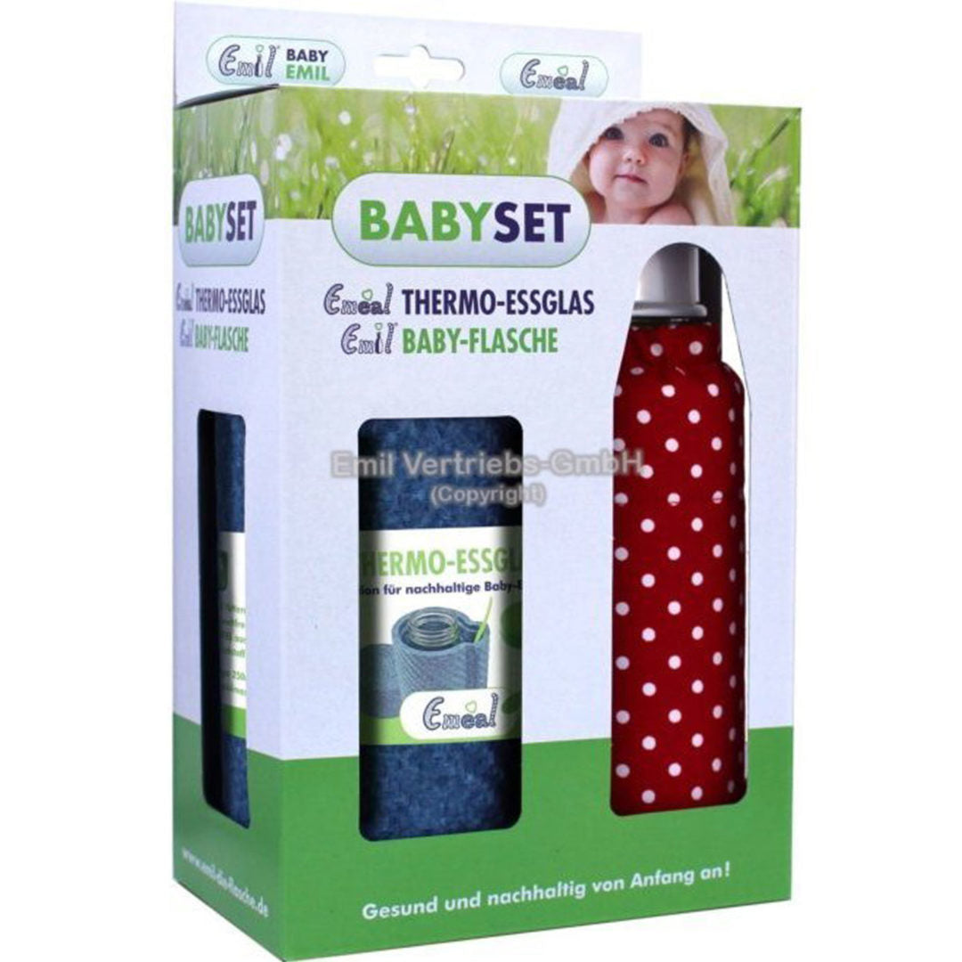 EMEAL® Baby-Meal-Set (Essgeschirr + Babyflasche) / MARIENKÄFER