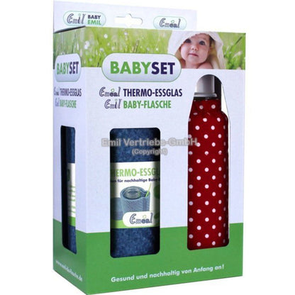 EMEAL® Baby-Meal-Set (Essgeschirr + Babyflasche) / MARIENKÄFER