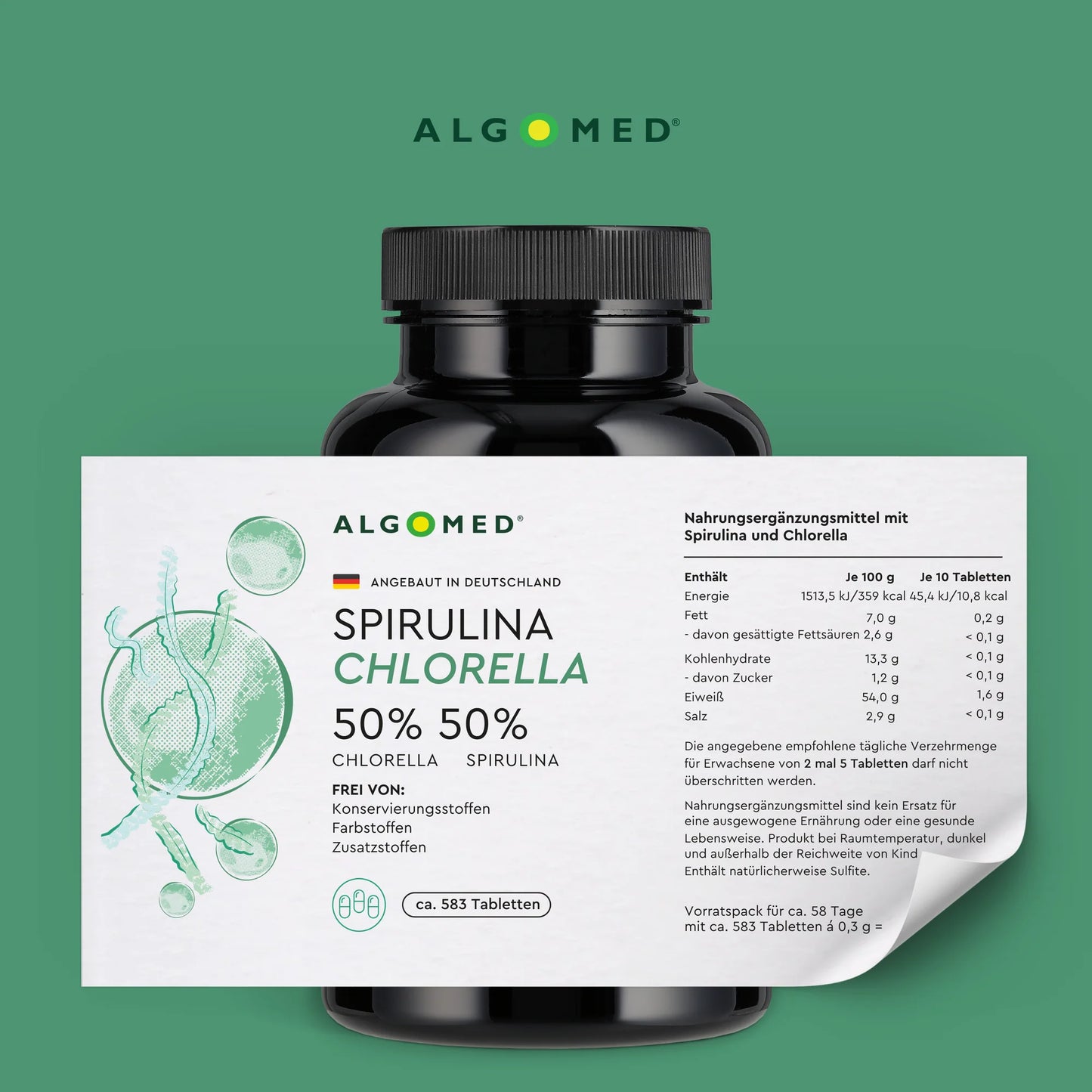 ALGOMED® Spirulina + Chlorella Mix Tabletten (175g)