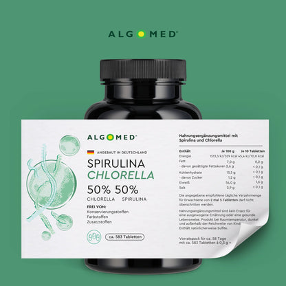 ALGOMED® Spirulina + Chlorella Mix Tabletten (175g)