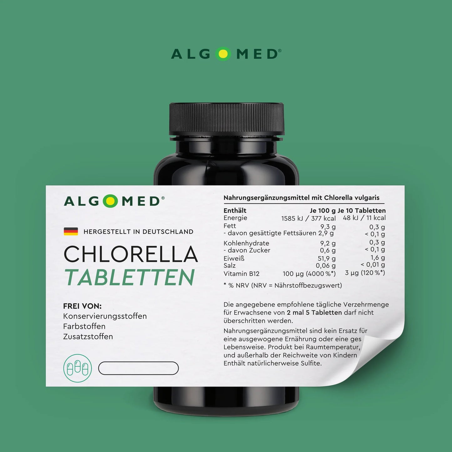 ALGOMED® Chlorella Algen Tabletten (100g/350g)