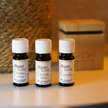 ALPENXUND ätherische Öle (3x10ml) / Lavendel / Pfefferminze / Latschenkiefer