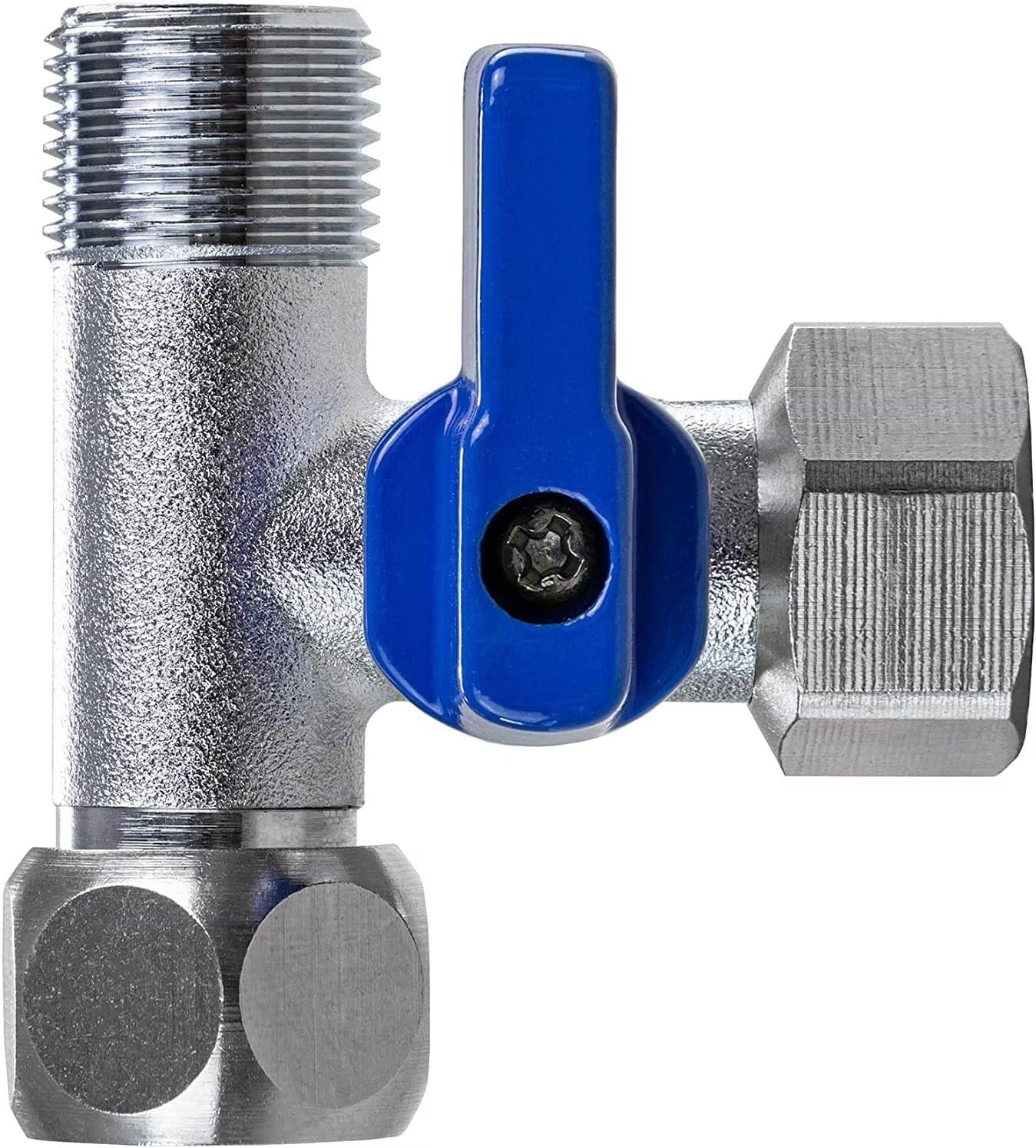 AORA T-Stück Absperrventil Messing (3/8") für Unterbausysteme