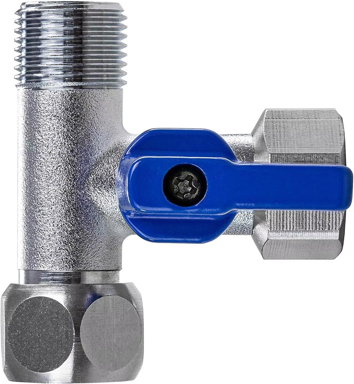 AORA T-Stück Absperrventil Messing (3/8") für Unterbausysteme