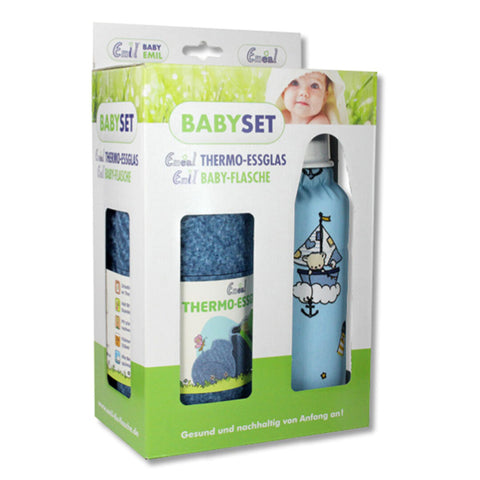 Image of EMEAL® Baby-Meal-Sets (Essgeschirr + Babyflasche) / BLUE DREAMS