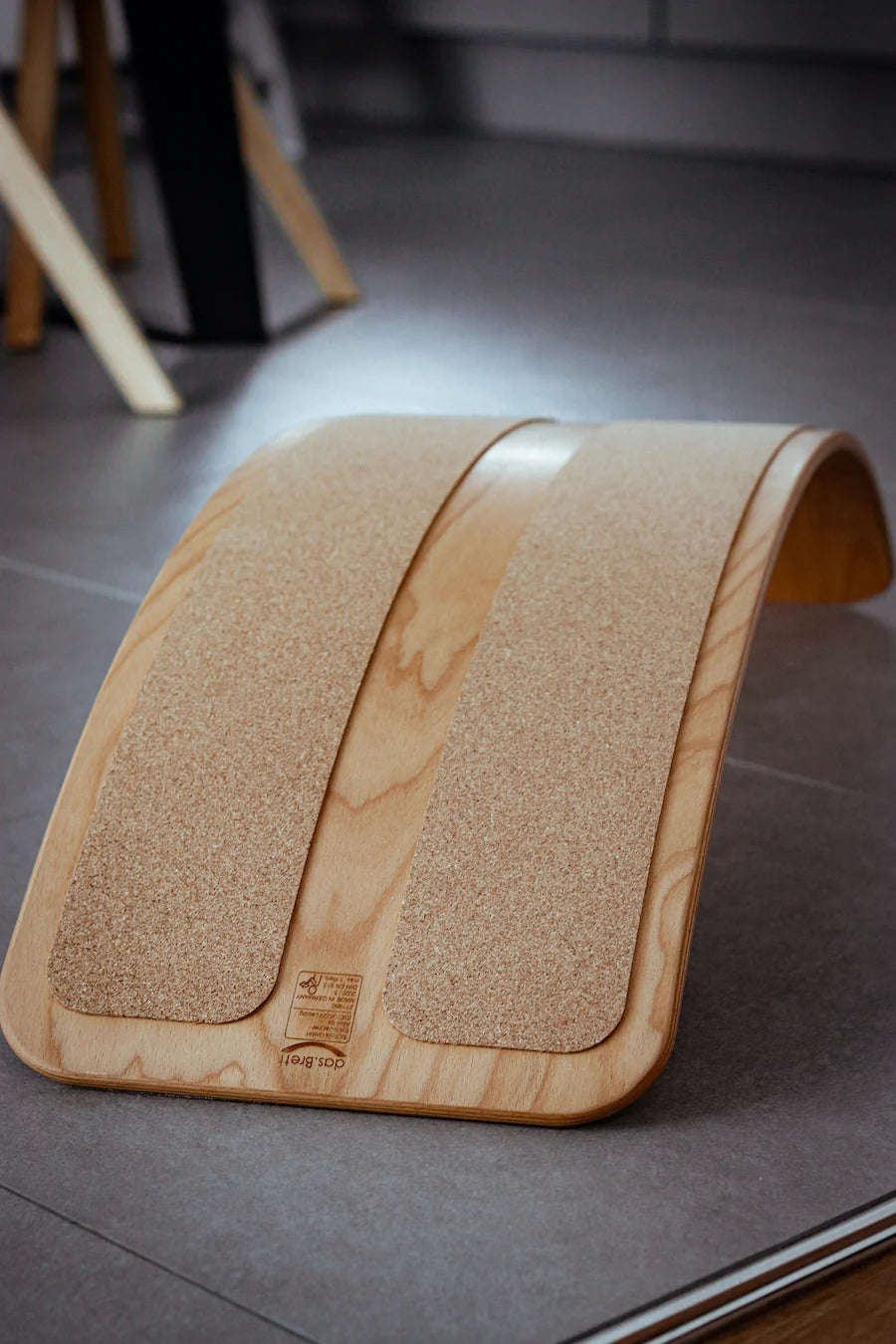 TICTOYS - das.BRETT Balance Board (mit Korkriemen) NATUR