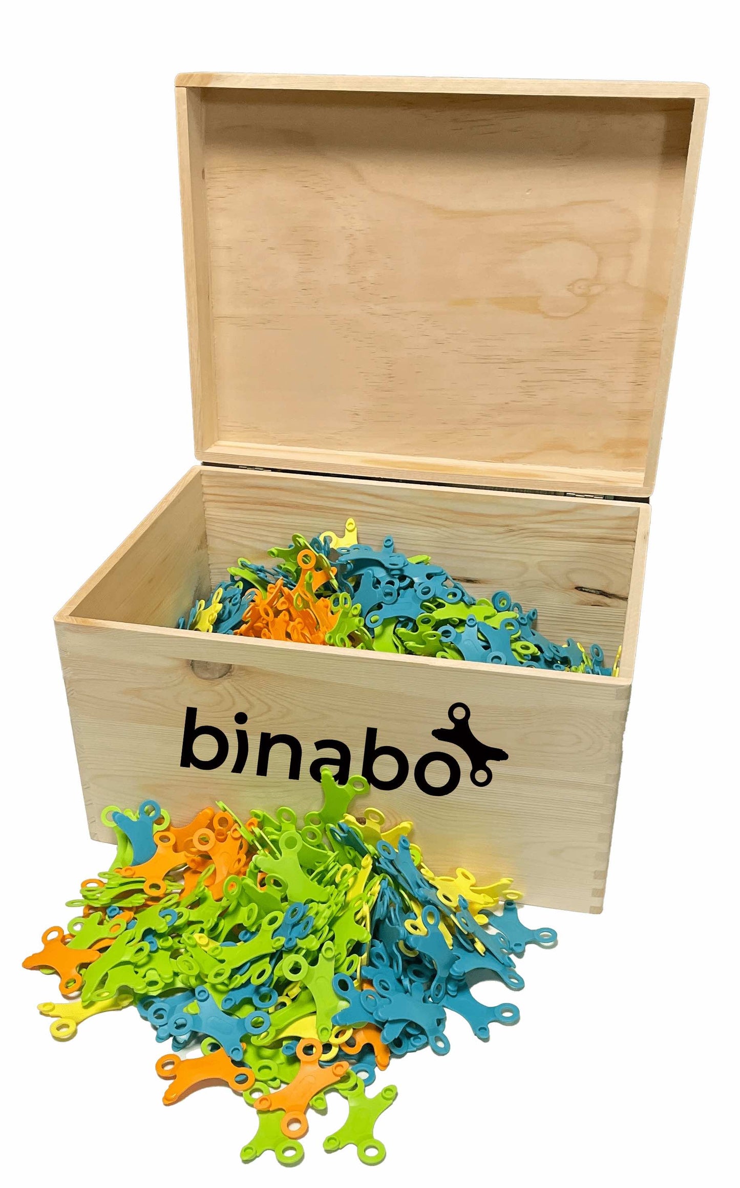 TICTOYS - BINABO Konstruktionsspiel in Holzbox (1000 Stk)
