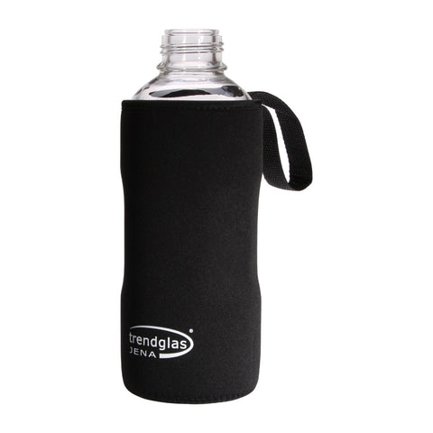 Image of TRENDGLAS JENA Glasflasche (1L) Schutzhülle / BLACK