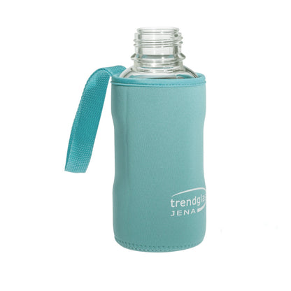 TRENDGLAS JENA Glasflaschen-Schutzhülle (Diverse Grössen) AQUA