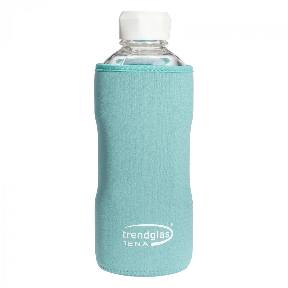 TRENDGLAS JENA Glasflaschen-Schutzhülle (Diverse Grössen) AQUA