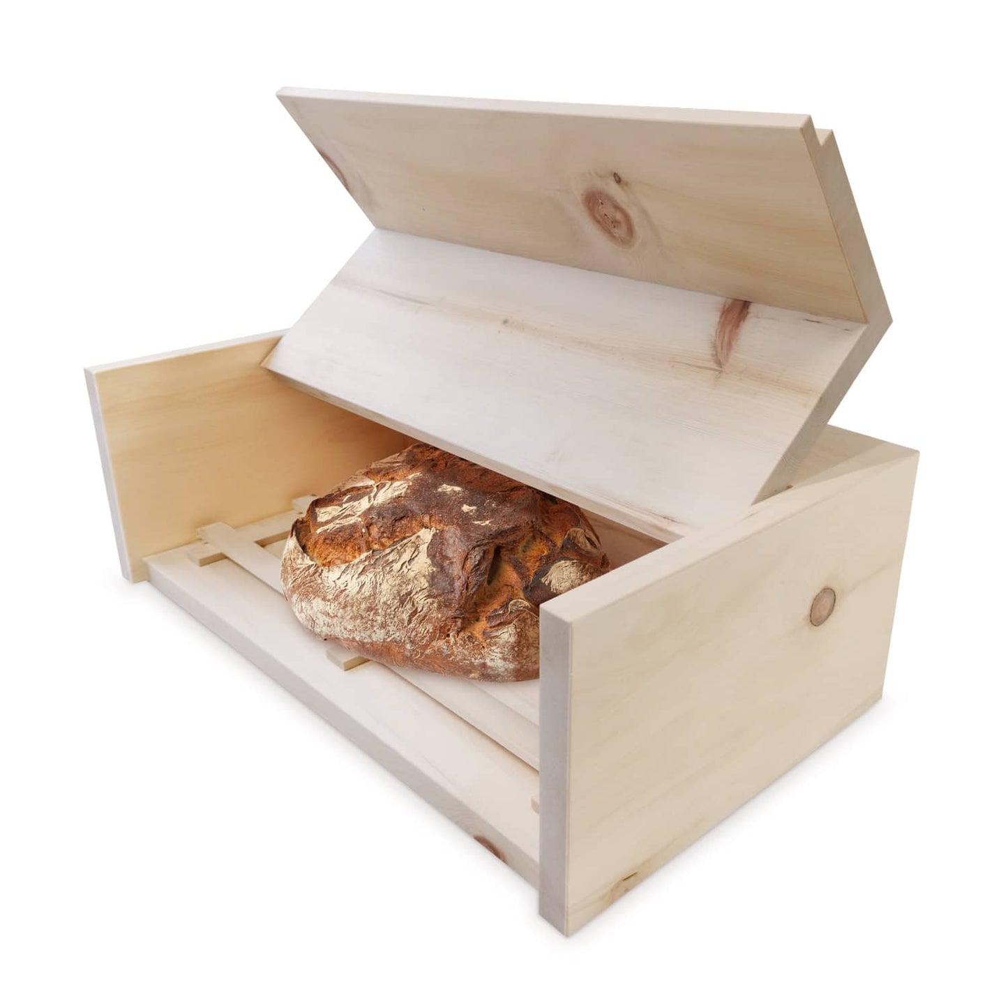 ZIRBENFAMILIE Zirbenholz-Brotkasten (inkl. Einlegegitter)