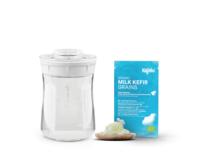 KEFIRKO DIY Milchkefir Fermenterglas 9dl (Diverse Farben)