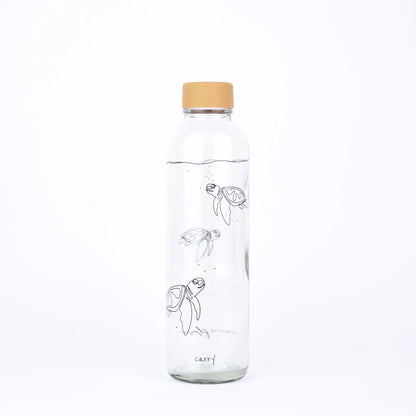 CARRY Glasflasche (7dl) / GO WITH THE FLOW