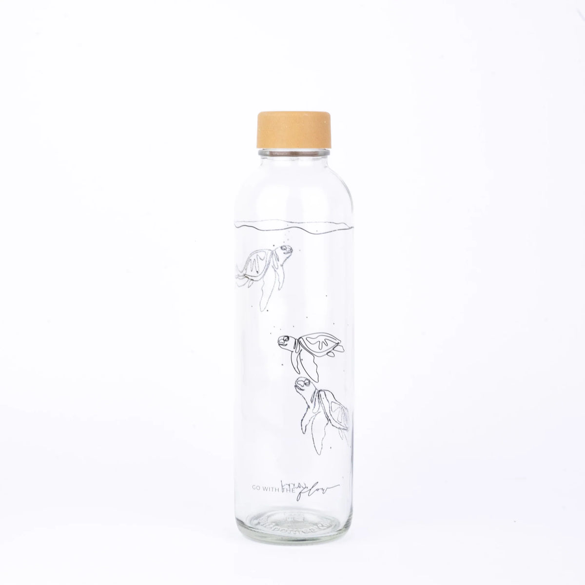 CARRY Glasflasche (7dl) / GO WITH THE FLOW