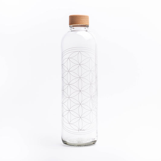 CARRY Glasflasche (1L) / FLOWER OF LIFE