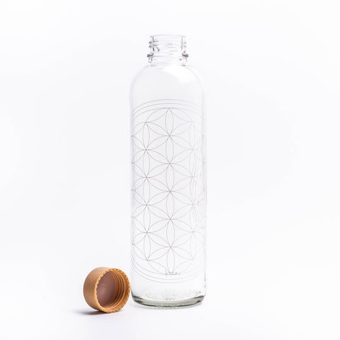 Image of CARRY Glasflasche (1L) / FLOWER OF LIFE