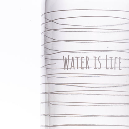 CARRY Glasflasche (1L) / WATER IS LIFE