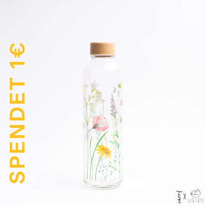 CARRY Glasflasche (7dl) / LET THE BEES BE (Spendenaktion)