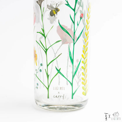 CARRY Glasflasche (7dl) / LET THE BEES BE (Spendenaktion)
