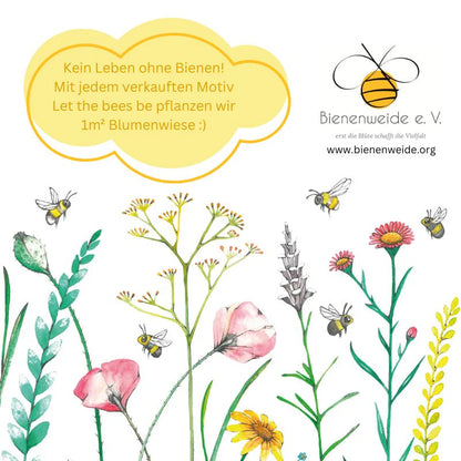 CARRY Glasflasche (7dl) / LET THE BEES BE (Spendenaktion)