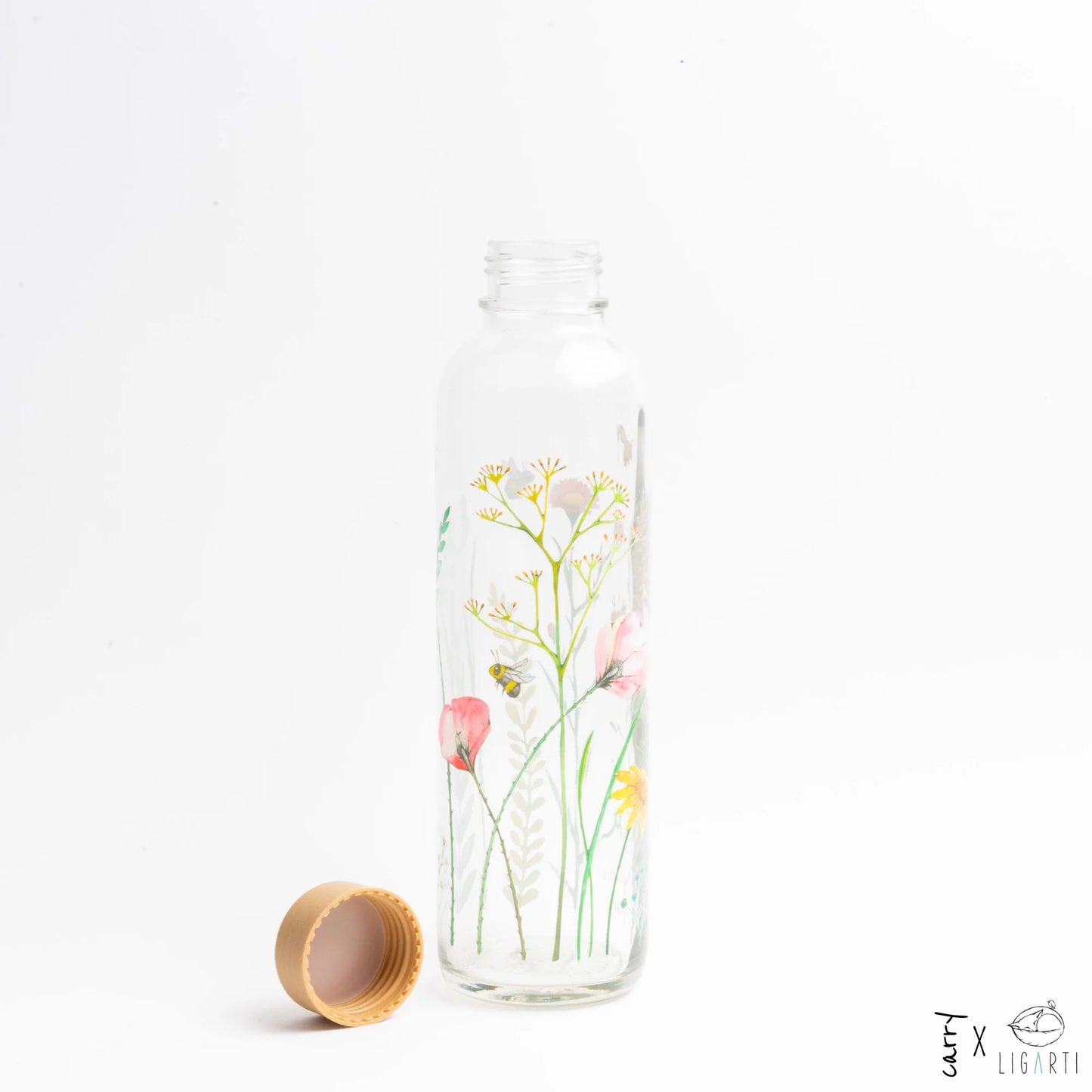 CARRY Glasflasche (7dl) / LET THE BEES BE (Spendenaktion)