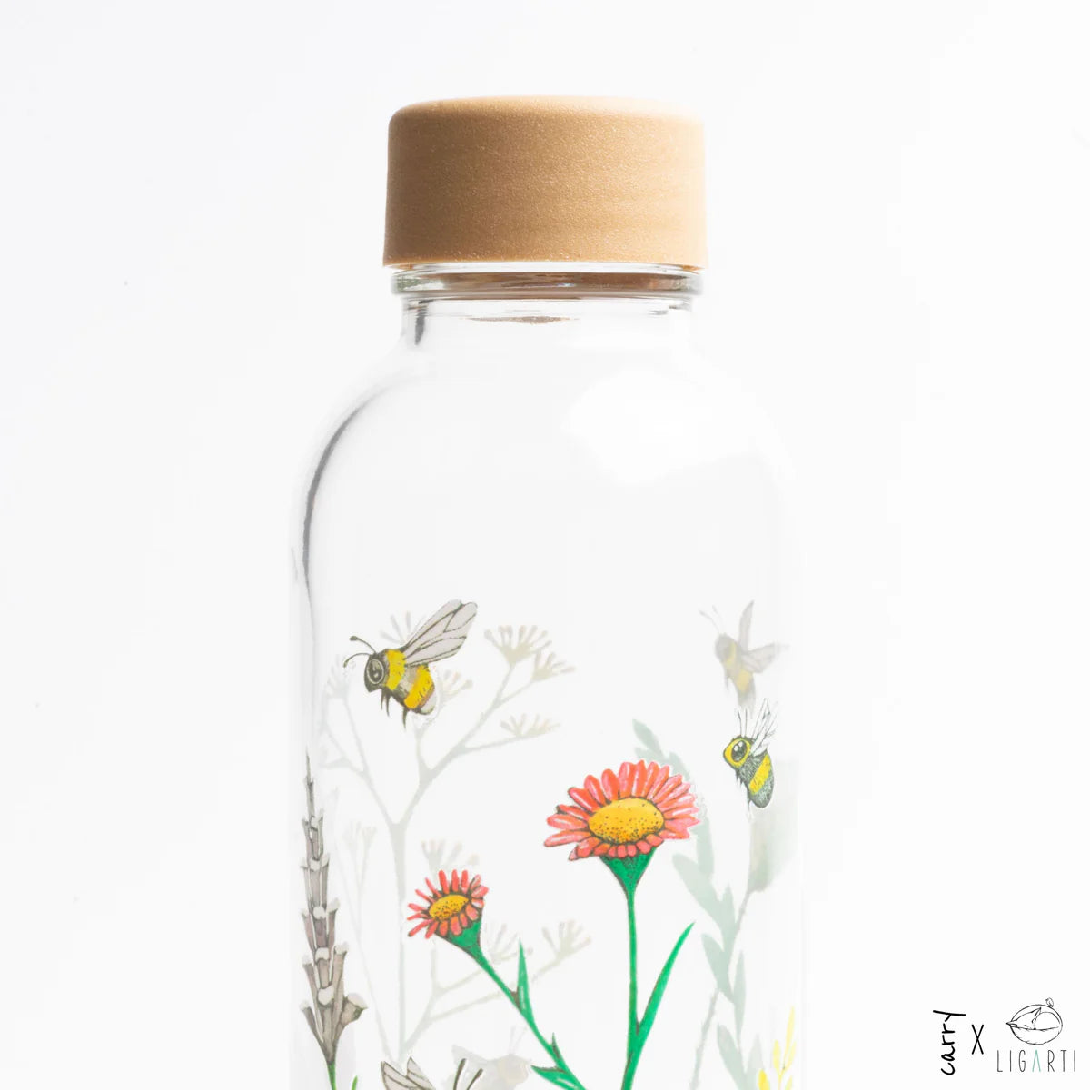 CARRY Glasflasche (7dl) / LET THE BEES BE (Spendenaktion)