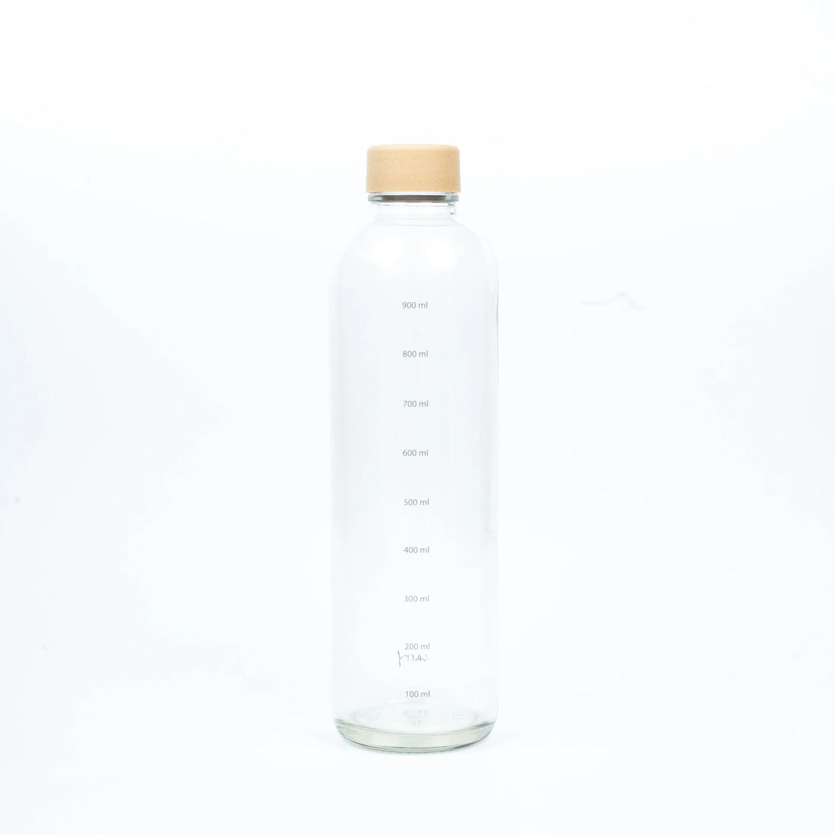 CARRY Glasflasche (1L) / HYDRATION (mit Volumenmarkierung)