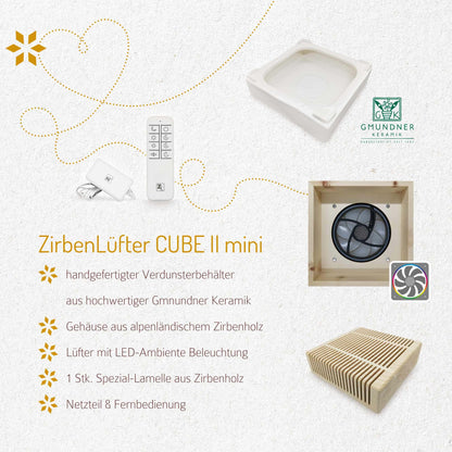 ZIRBENLÜFTER® Ersatz-Lamellenblock 1er (CUBE mini)