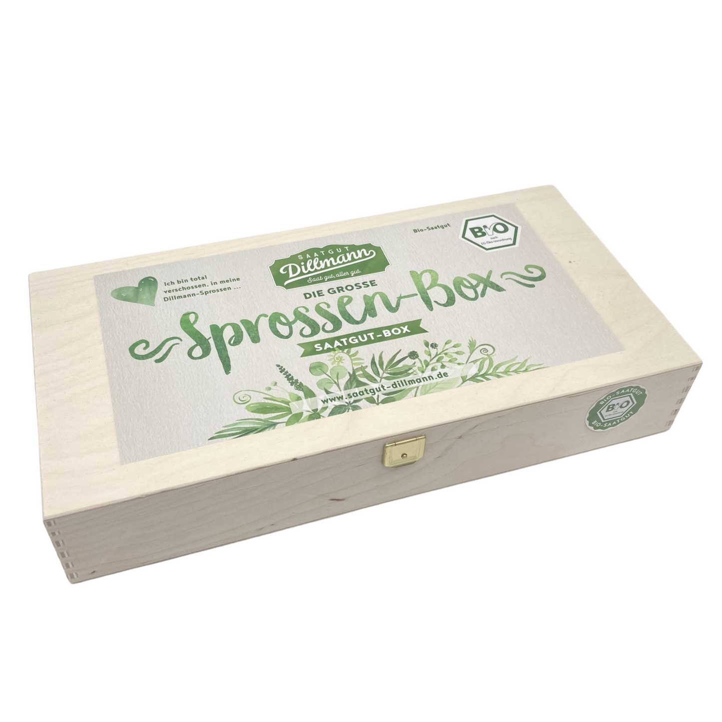 DILLMANN® Grosse Holzbox L "Sprossenzucht" (12 Saaten)