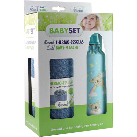 Image of EMEAL® Baby-Meal-Sets (Essgeschirr + Babyflasche) / BLUE DREAMS