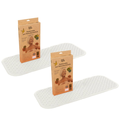 FAIR ZONE Badematte Naturkautschuk / WEISS