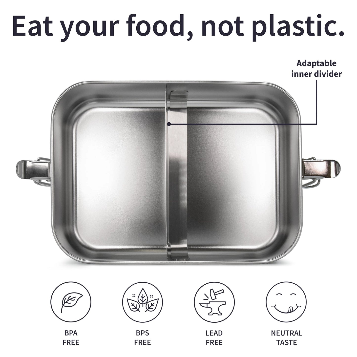 BAMBAW® Edelstahl Lunchbox (1400ml/800ml)