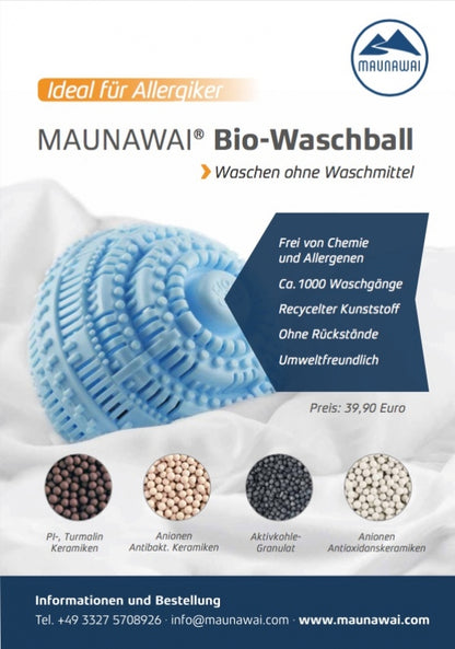 MAUNAWAI Bio-Waschball Set / BASIC (Palmarosa / Lavandin / Litsea)