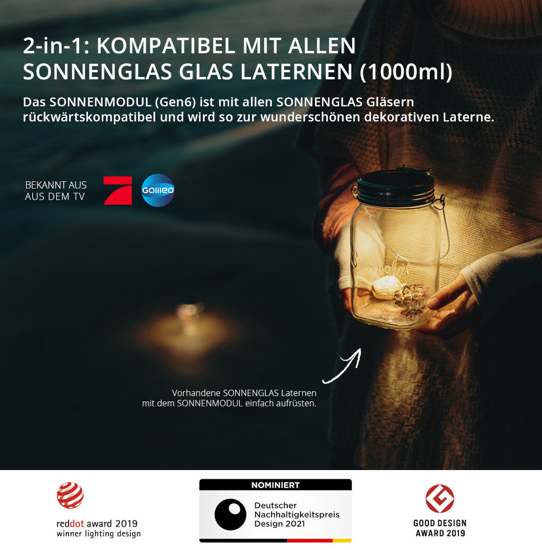 SONNENGLAS Solarlaterne SOMO / 1L