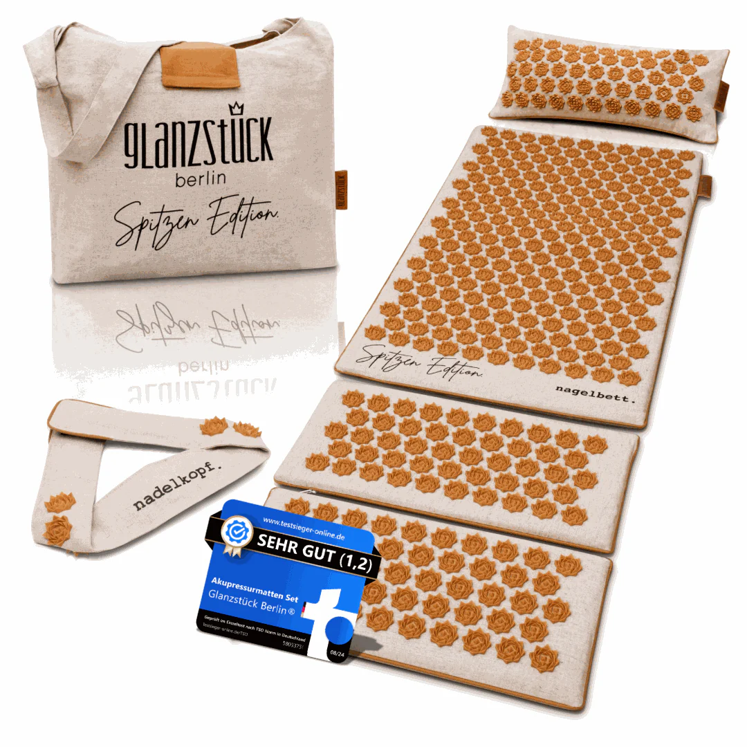 GLANZSTÜCK Berlin® Akupressurmatten-Set SPITZEN EDITION