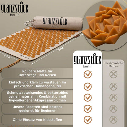 GLANZSTÜCK Berlin® Reise-Akupressurmatte TO GO