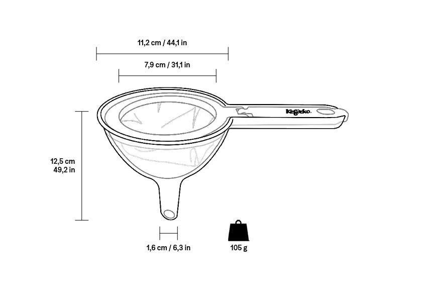 KEFIRKO DIY Siebfilter-Trichter