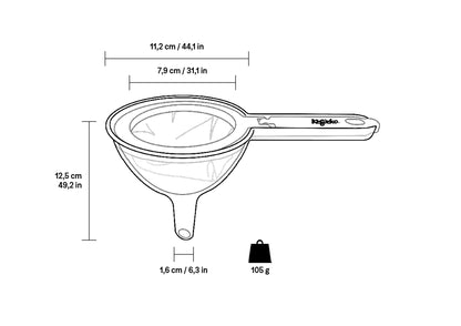 KEFIRKO DIY Siebfilter-Trichter