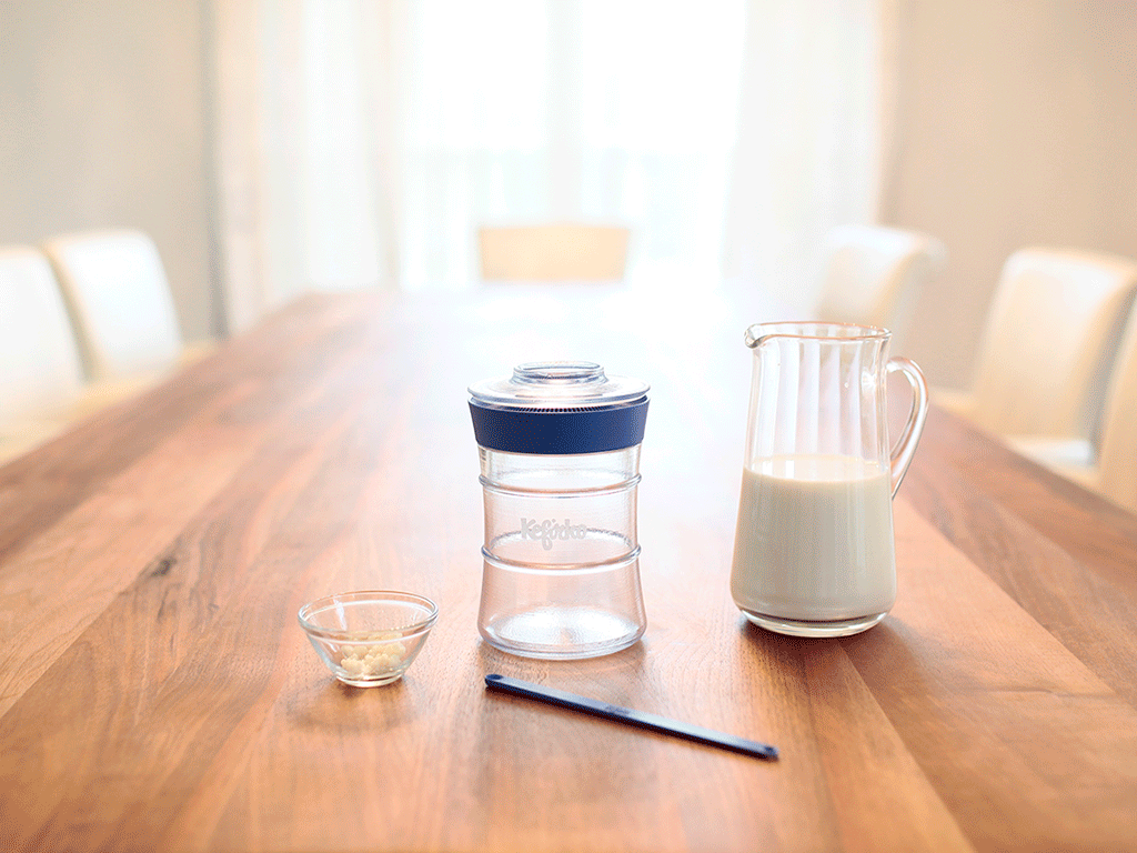 KEFIRKO DIY Milch-Kefir Glas (9dl) WEISS