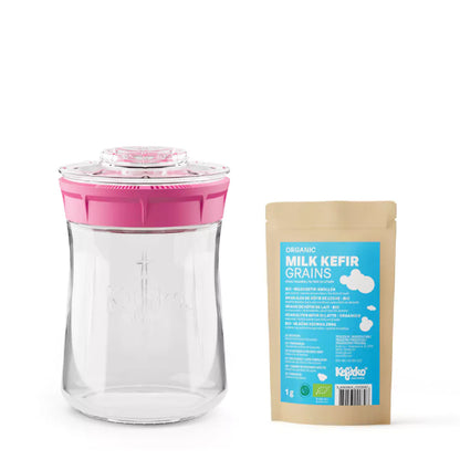 KEFIRKO DIY Milchkefir-Fermenter-Set (9dl) (Diverse Farben)