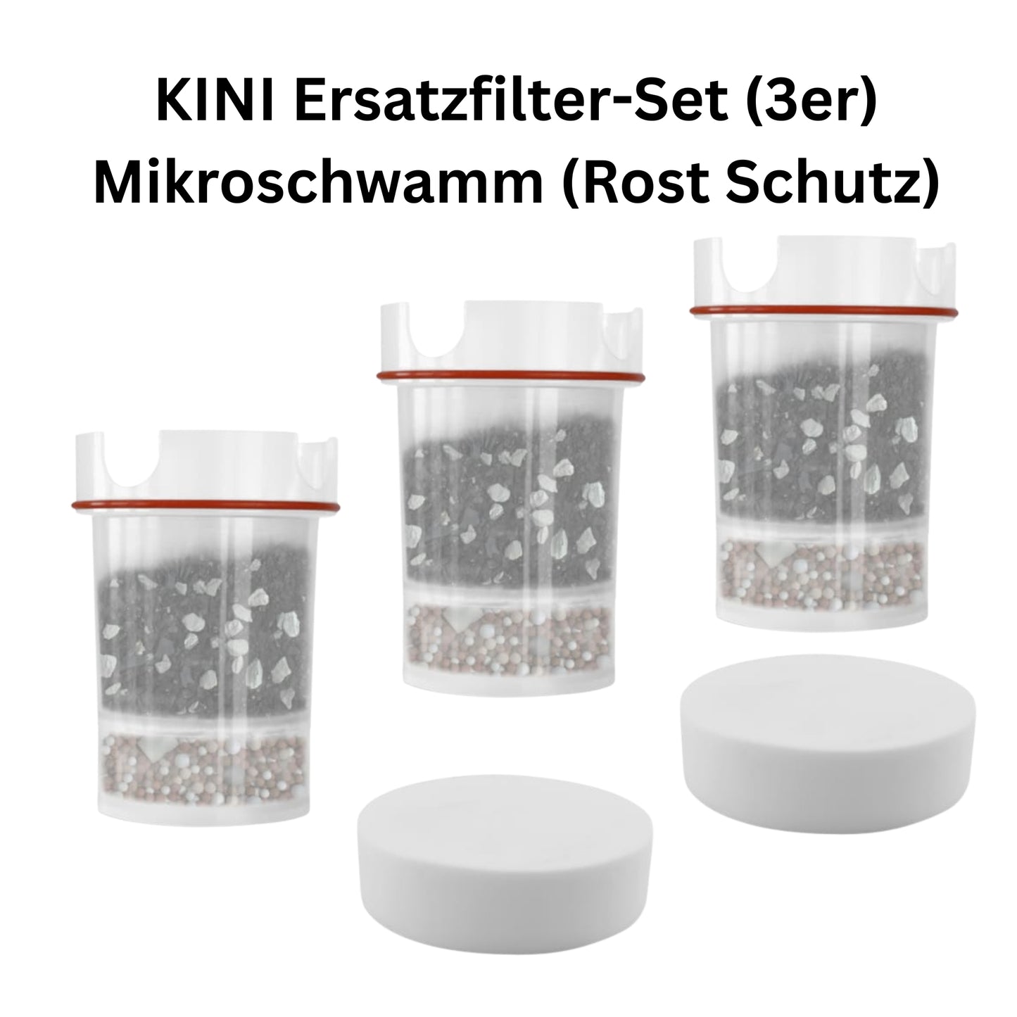KINI® 9-Monat Filterset / Mikroschwamm (Rost & Schwebestoffe)