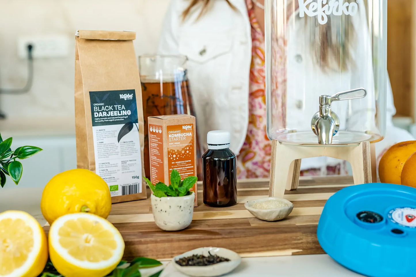 KEFIRKO DIY Kombucha Fermenter KIT II / Diverse Farben